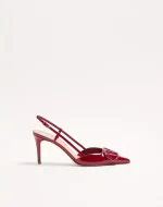 Valentino VLogo Signature Patent Leather Slingback Pump 80Mm